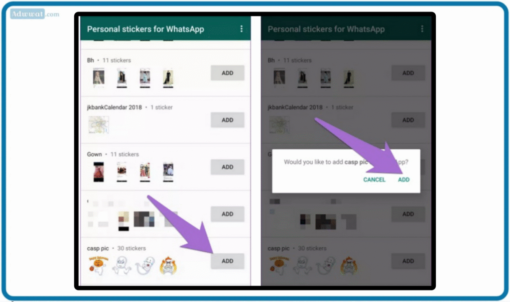 استيراد ملصقات تيليجرام إلى الواتساب